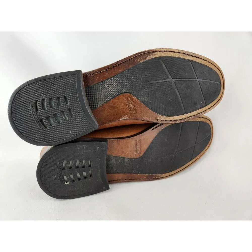 Johnston & Murphy Brown Tassel Fringe Leather Loafer Dress Shoes Men's US 12‎ M